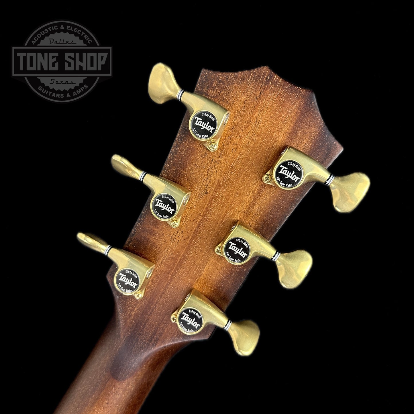 Back of headstock of Taylor Builder's Edition K24ce V-Class Bracing.