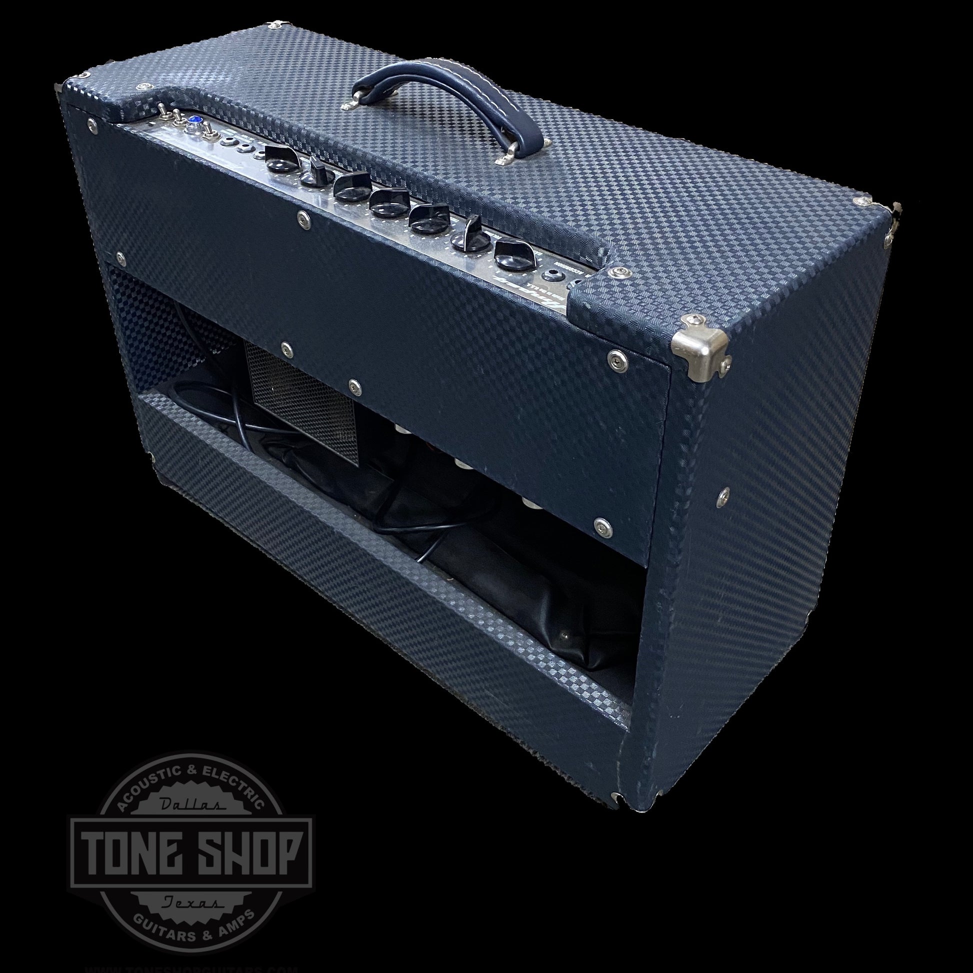 Back of Used Ampeg Model R-212R Reverbrocket 50w 2x12 Combo. 