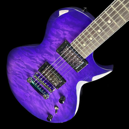 Front angle of Used Jackson JS22Q Purple.