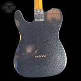 Back of body of Used Fender Brad Paisley Black Sparkle Esquire.