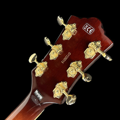 Back of headstock of Used Guild Aristocrat P90.