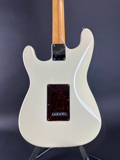 Back of Used 1996 Fender Lone Star Strat White.