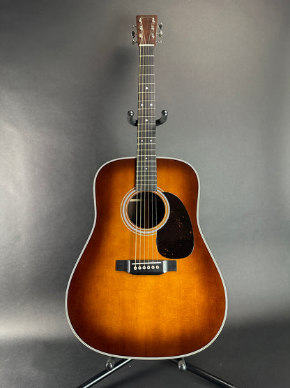 Full front of Used Martin D-28 Ambertone.