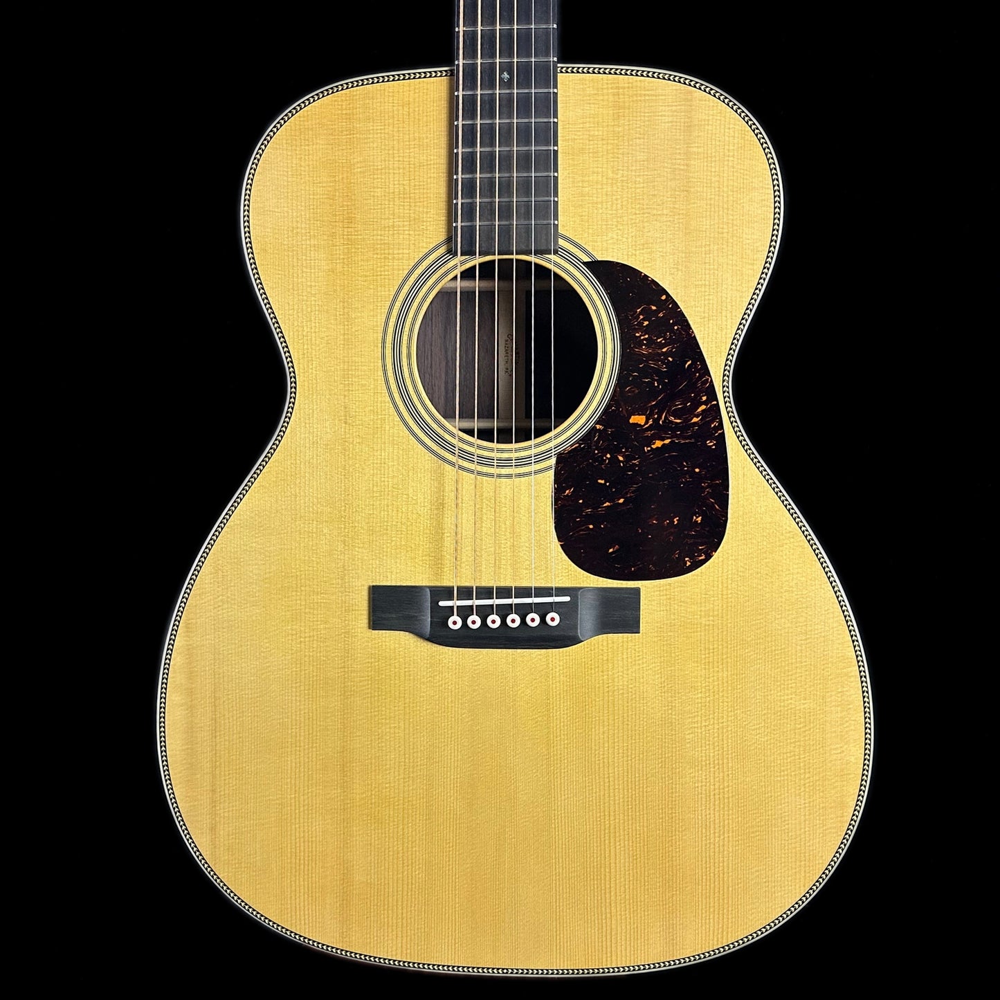 Front of Martin Custom Shop 28 Style 0000 Adirondack/WEIR.