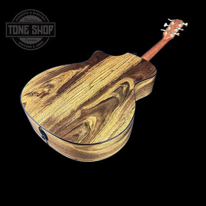 Back angle of Taylor Custom GA #12508 Stripy Sinker Redwood w/Bocote B/S.