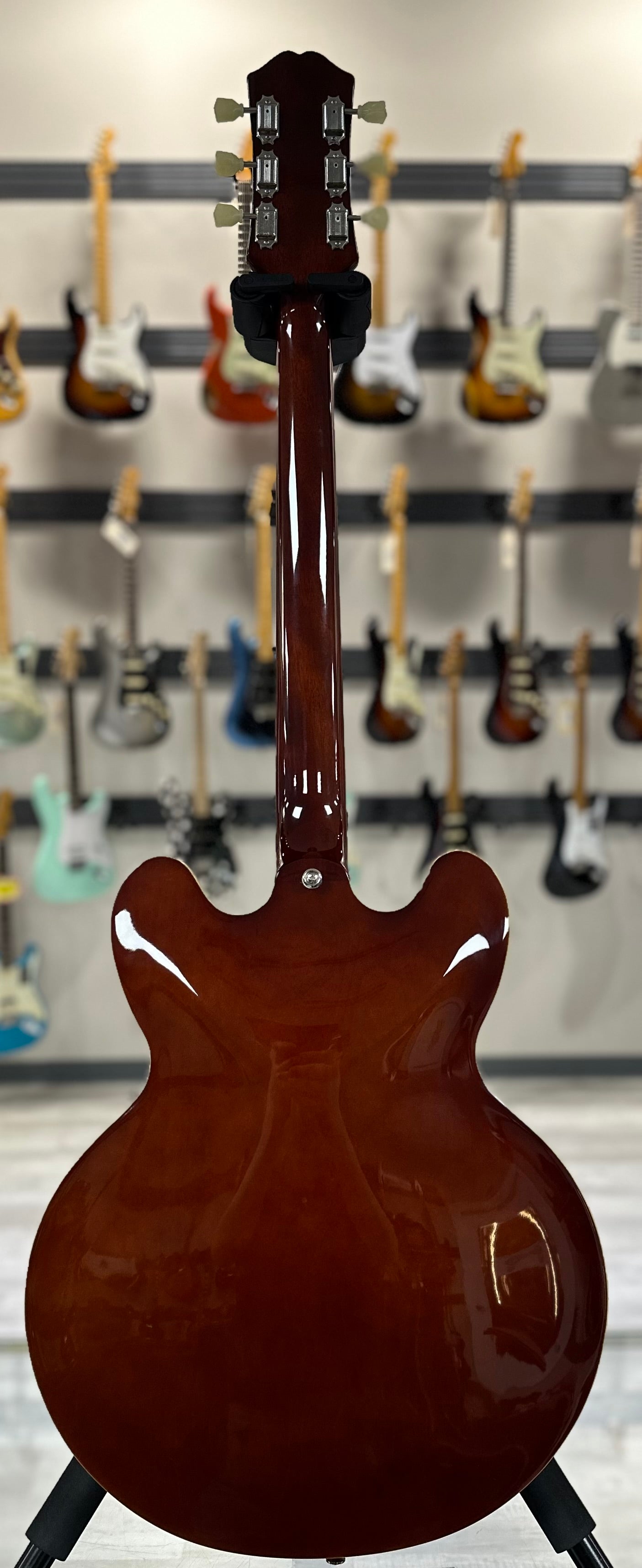 Full back of Used Epiphone Inspired By Gibson ES335 Iced Tea Burst TSS4003