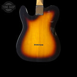 Back of body of Used Fender Telecaster Standard Sunburst.