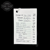 Spec sheet for Nash JB-63 Fretless w/lines Sunburst Heavy Aging RW Tort Guard.