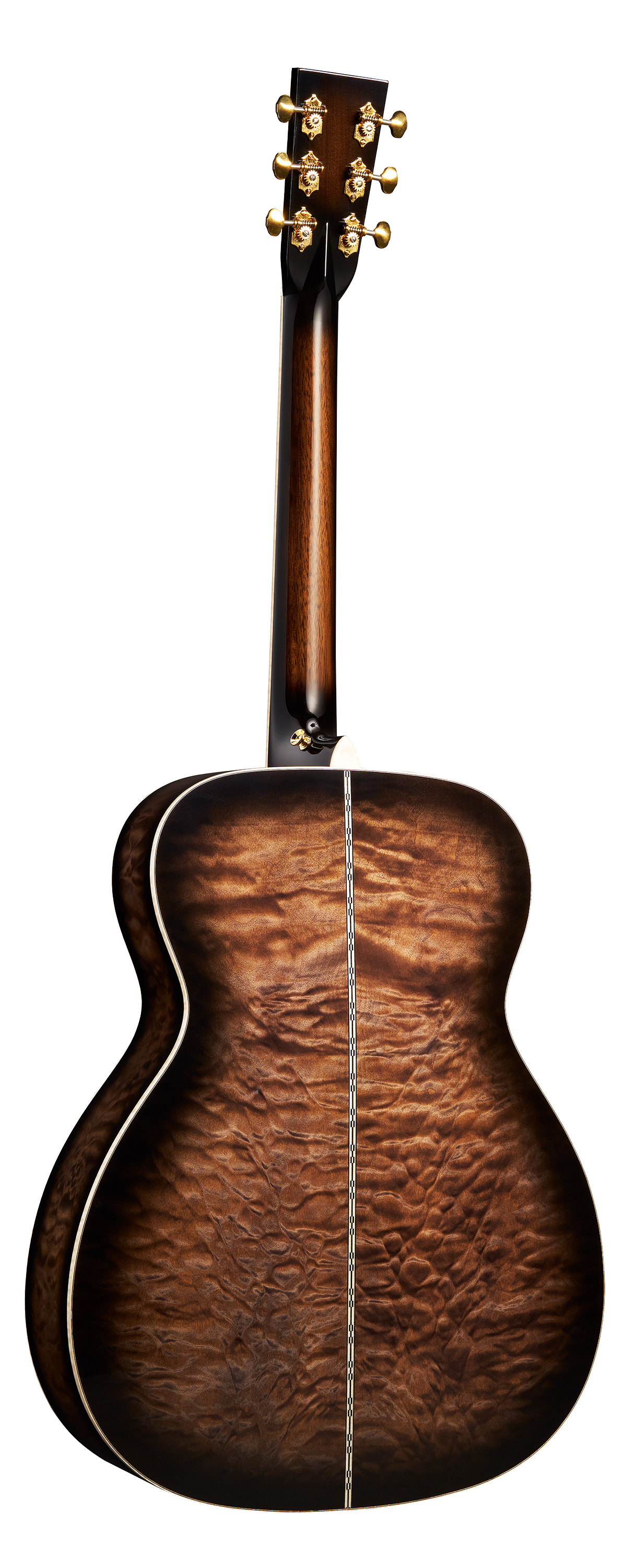 Back of Martin Custom Shop M Paisley Ember Burst.