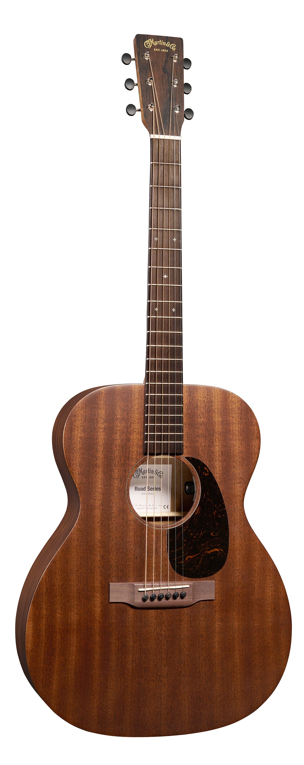 Full frontal of Martin 000-10E Retro Sapele.