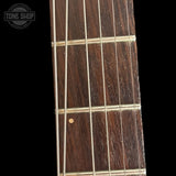 Headstock of Used Godin A6 Ultra Sunburst.