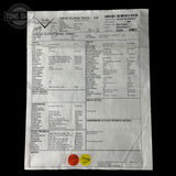 Product label with detailed specifications on a white background