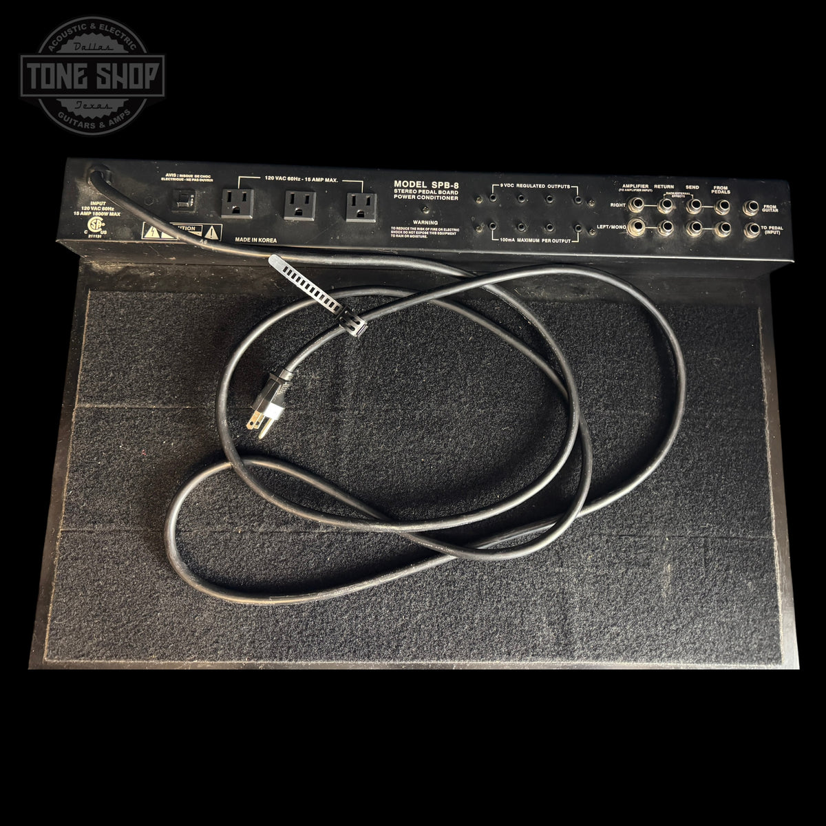 Top of Used Furman SP8-8 Power / Pedalboard w/Bag TSS7617.
