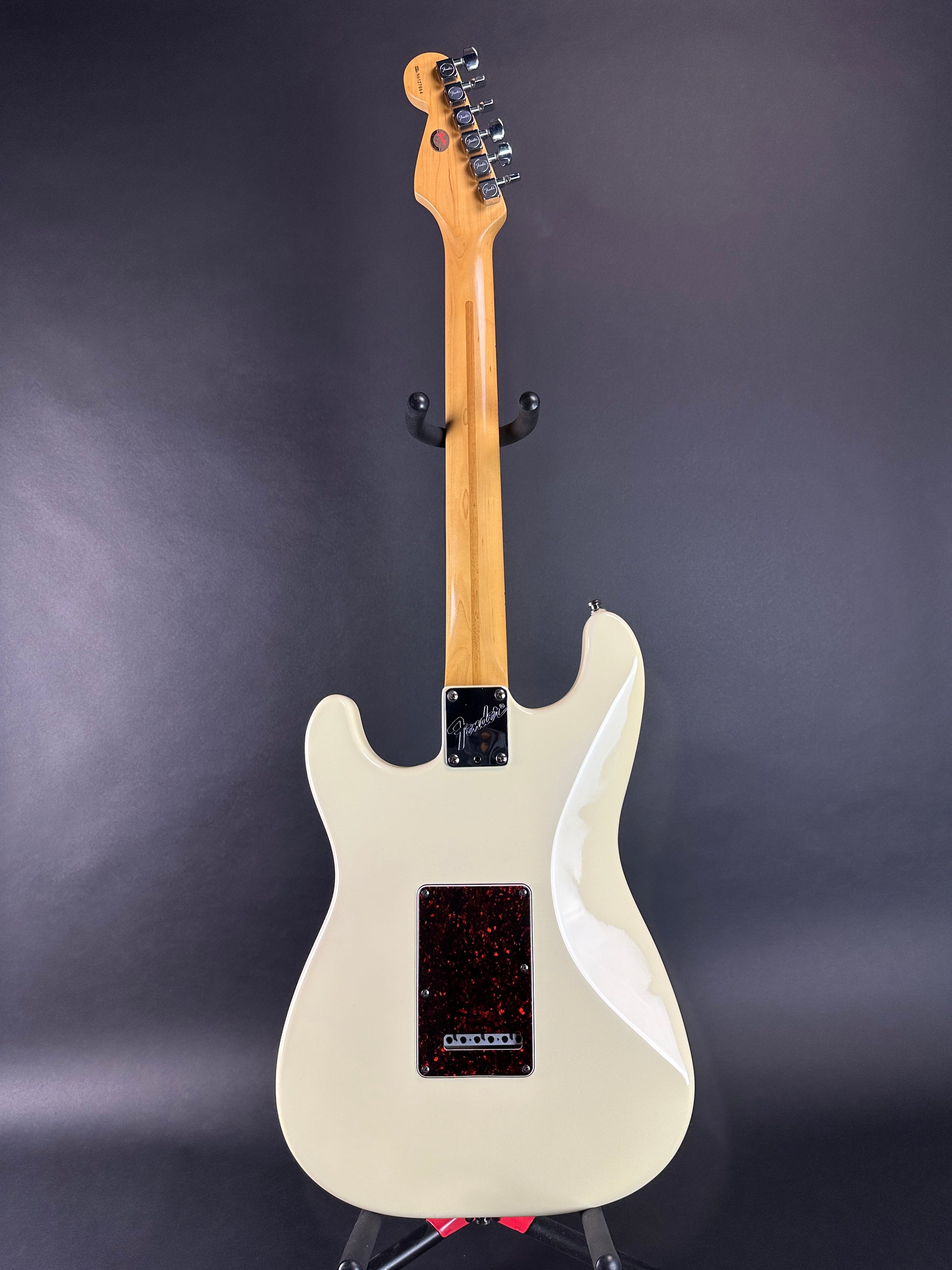 Full back of Used 1996 Fender Lone Star Strat White.
