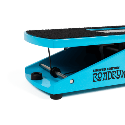 Close up of front of Ernie Ball VPJR Limited Edition Roadrunner Volume Pedal Junior Tuner.