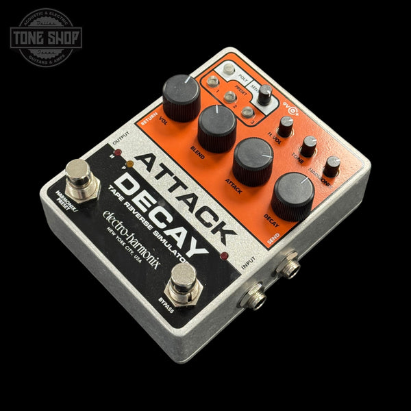 Top of Used Electro-Harmonix EHX Attack Decay Tape / Reverse Sim Pedal TSS7041.