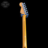 Back of headstock of Used 2007 Fender Eric Johnson Stratocaster 2TS.
