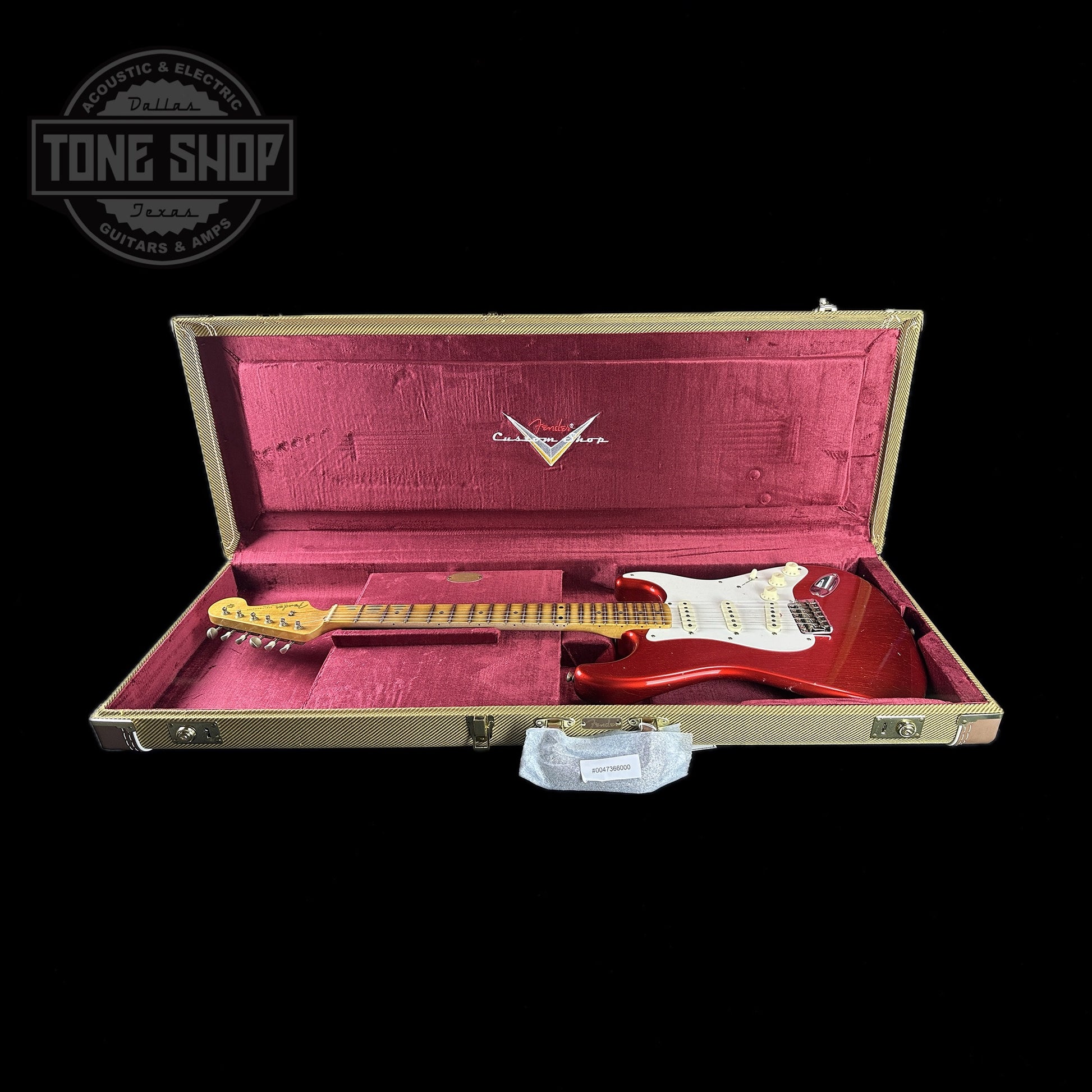 Fender Custom Shop Limited Edition 56 Strat Journeyman Relic Super Faded Aged Candy Apple Red in case.