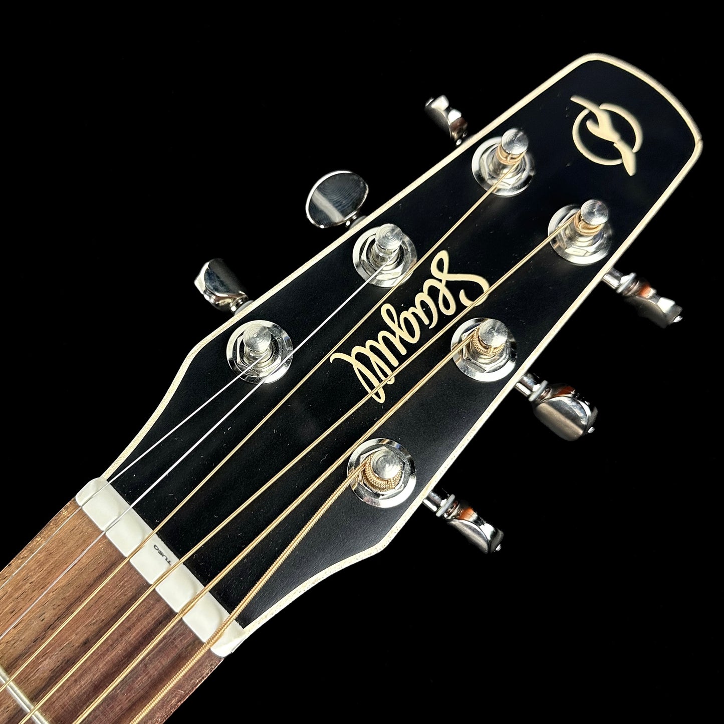 Headstock of Used Seagull S6 Original Left Handed.