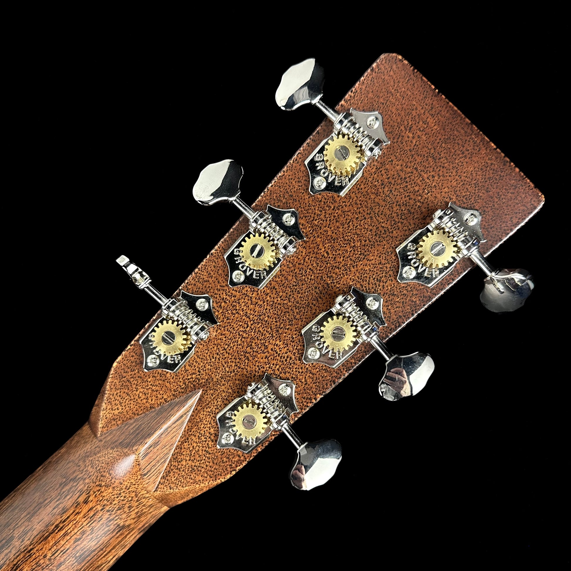 Back of Martin Custom Shop 28 Style 0000 Adirondack/WEIR headstock.