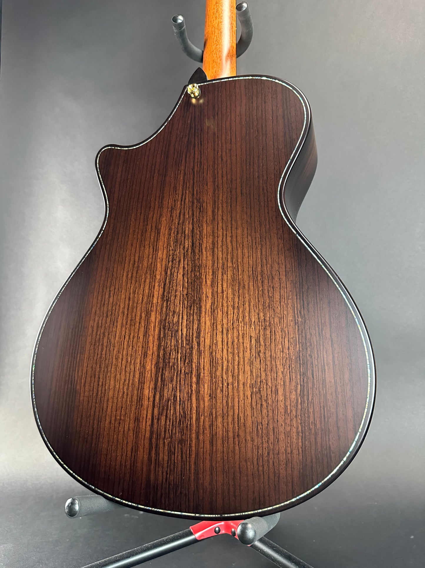 Back angle of Used Taylor 912ce Builder's Edition WHB.