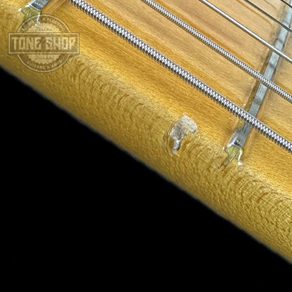 Damage on neck of Used Fender American Vintage II 70's Stratocaster Lake Placid Blue.