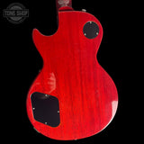 Back of body of Used 2021 Gibson Les Paul 50's Vintage Sunburst.