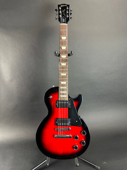 Full front of Used Gibson Les Paul Studio Red Burst.