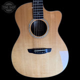 Front of Used 2005 James Goodall RGCC Rosewood Grand Concert Cutaway.