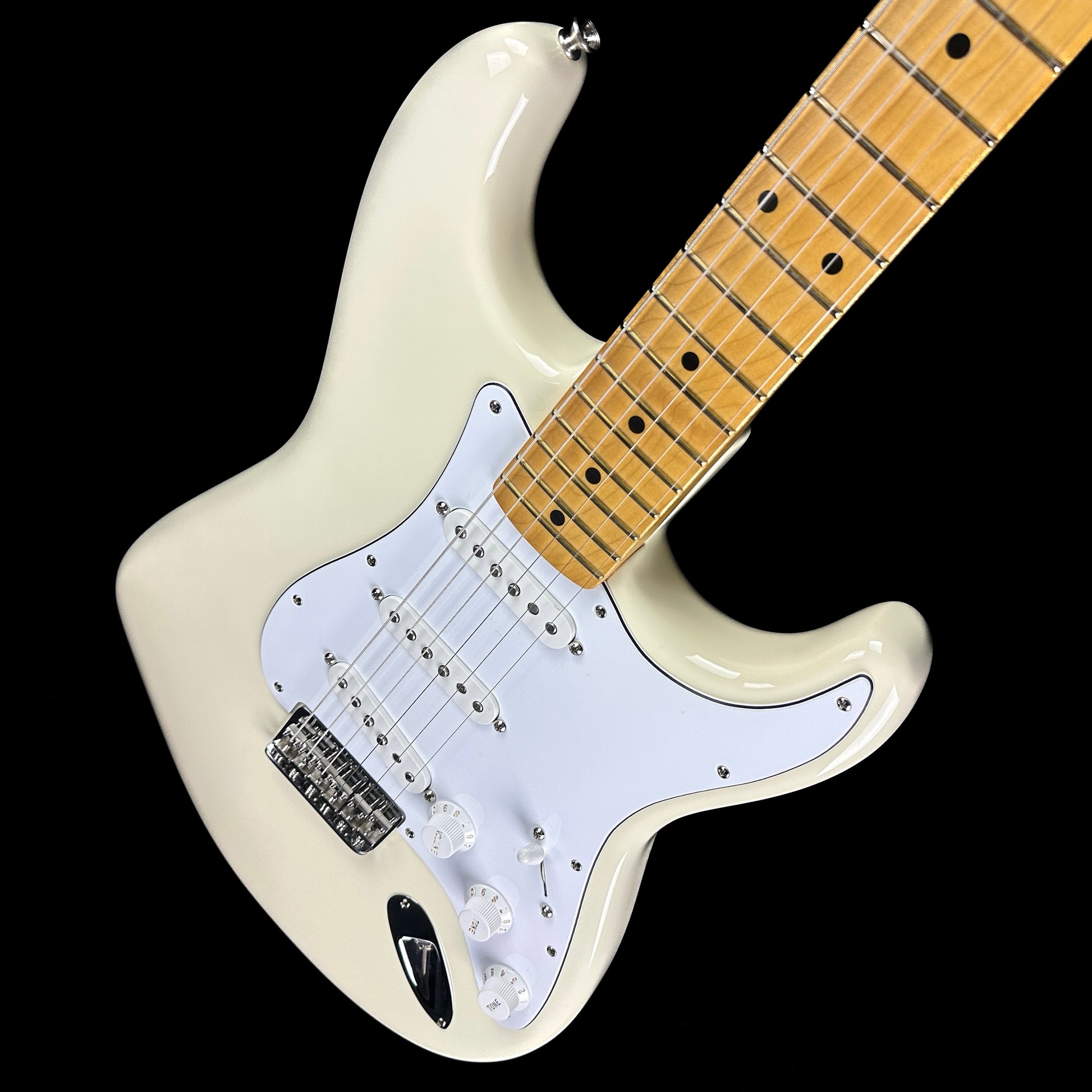Front angle of Used Fender Nile Rodgers Hitmaker Stratocaster.