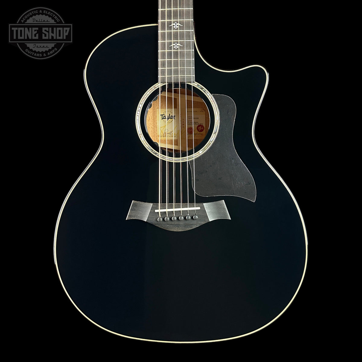 Front of Taylor Prototype 514ce Japan Limited Blacktop.