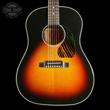 Front of Gibson Custom Made 2 Measure J-45 Standard Long Scale Vintage Sunburst.