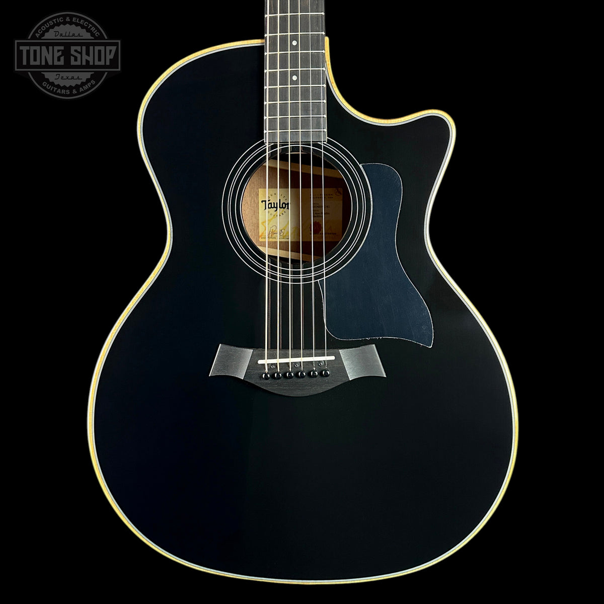 Front of Taylor Prototype 314ce Studio Blacktop Sapele / Sitka.