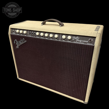 Front angle of Used Fender Dual Professional 2x12 Combo.