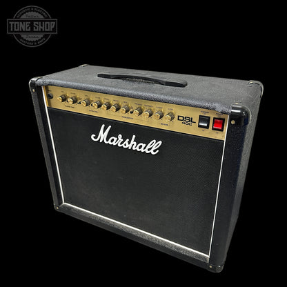 Marshall DSL 40CR guitar amplifier on a black background with 'Tone Shop' logo.