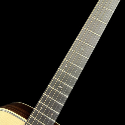 Fretboard of Used Martin Custom Shop D-28 Authentic 1937 Vintage Low Gloss.