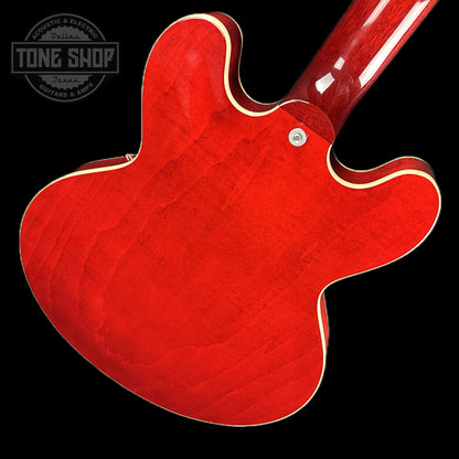 Back angle of Used Gibson ES-335 Dot Cherry.