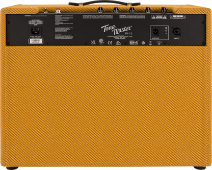 Back of Fender Tone Master FR-12 Tweed 1x12 Cab.