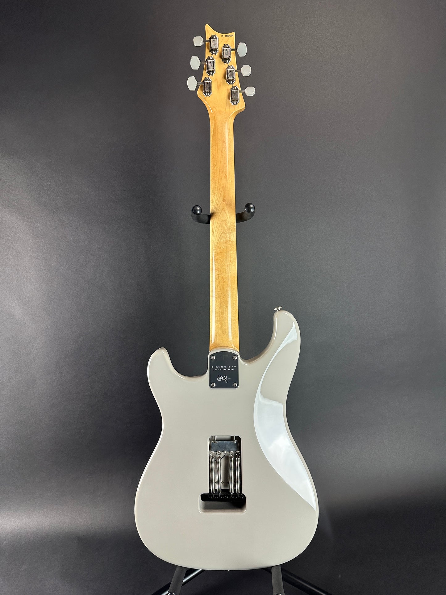Full back of Used 2019 PRS Silver Sky Grey.