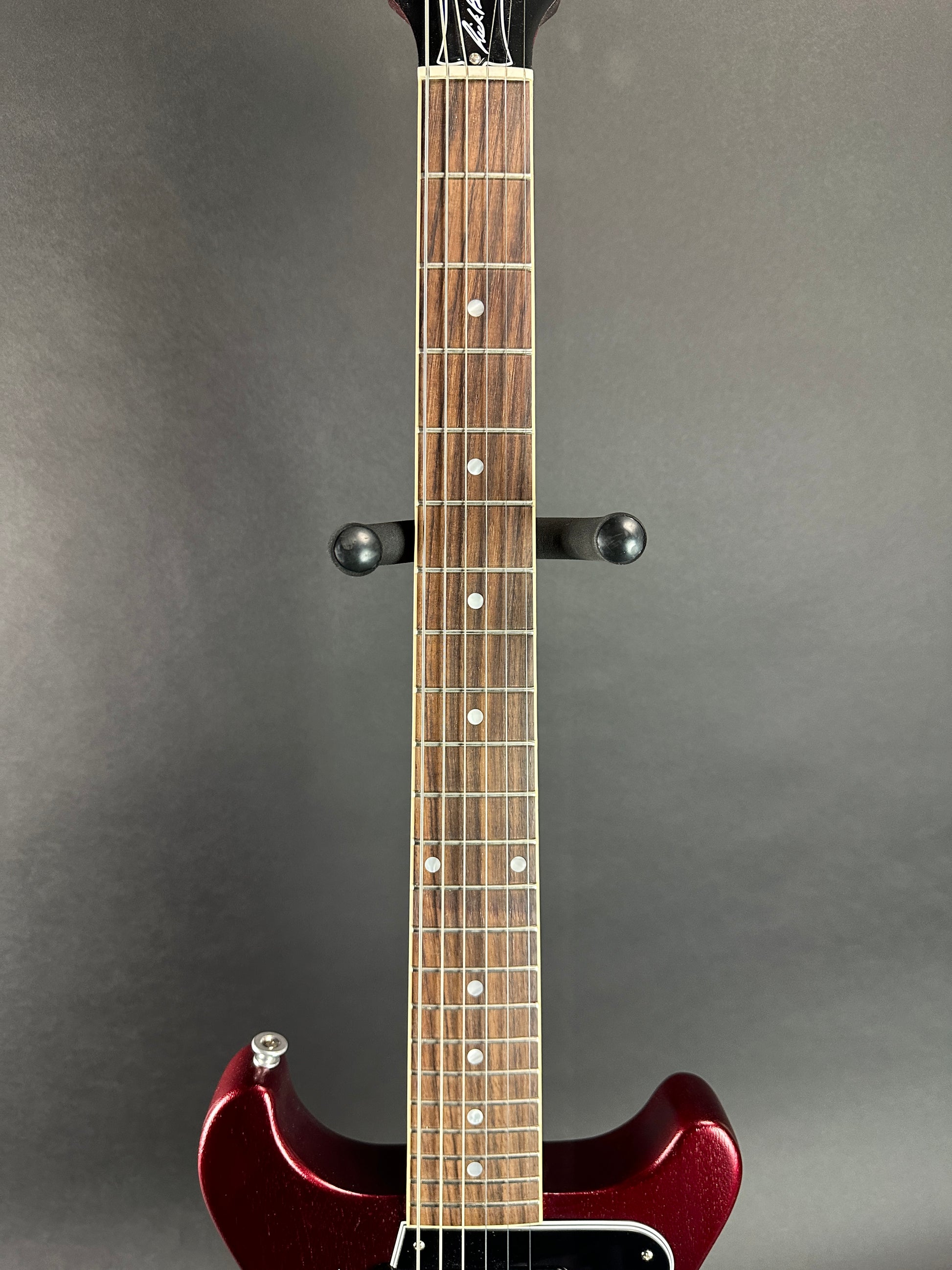 Fretboard of Used Gibson Rick Beato Les Paul Special Double Cut Cherry.