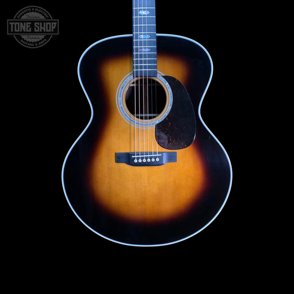Front of Used 2023 Martin Custom Grand "J" Jumbo Sunburst TFW3239.