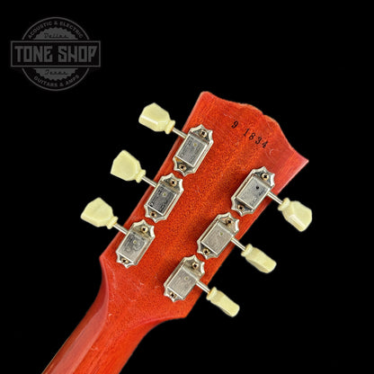 Back of headstock of Used 2011 Gibson Custom Shop 1959 Tom Murphy Aged Les Paul Standard.