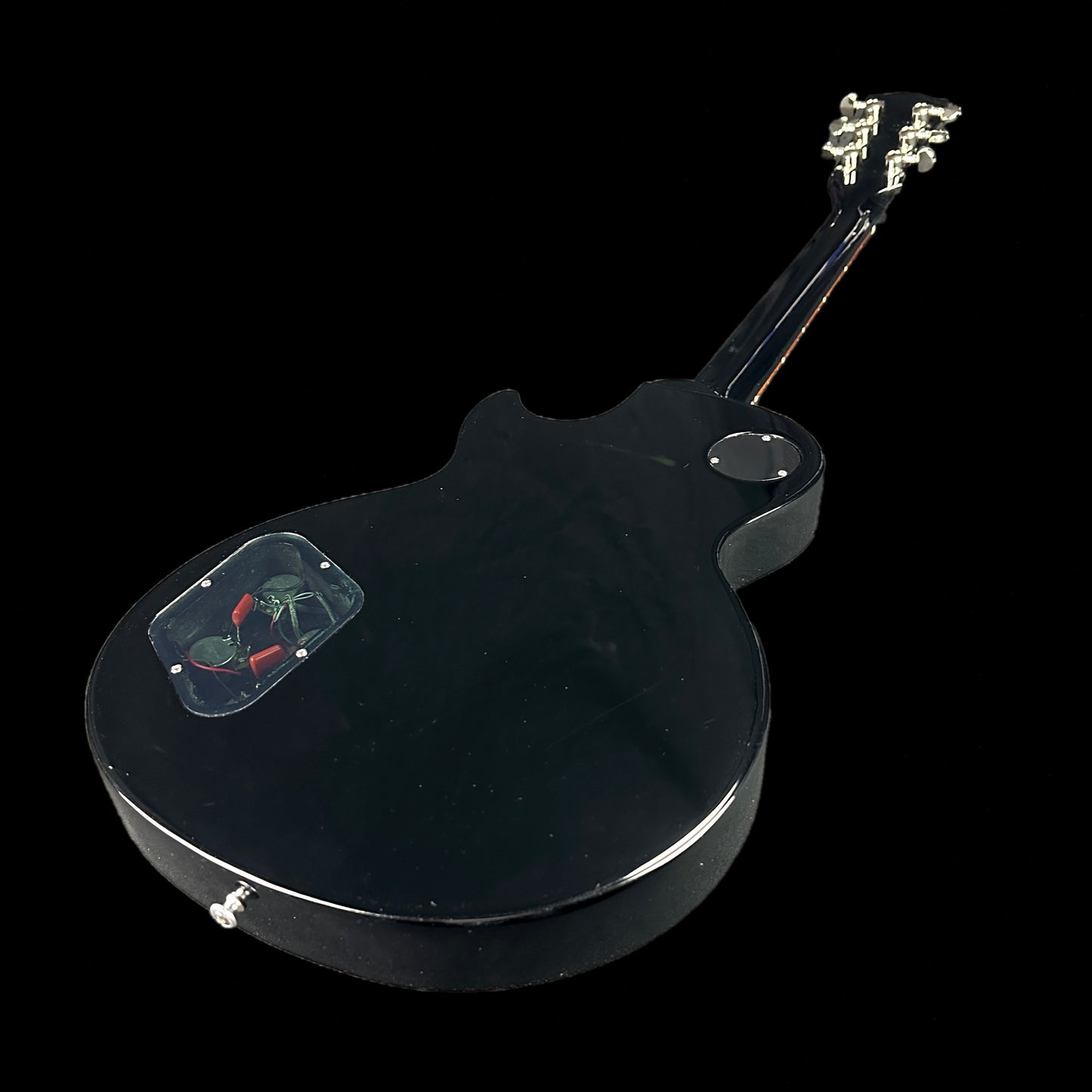 Back angle of Used 2008 Gibson Les Paul Studio Ebony.