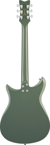 Back of Gretsch Streamliner CVT Laurel Olive Drab.