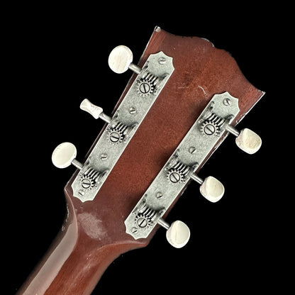 Back of headstock of Used Gibson 1942 LG2 Banner.