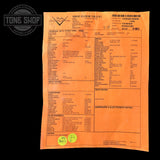 Spec sheet for Fender Custom Shop Time Machine '57 Strat Heavy Relic Aged White Blonde.