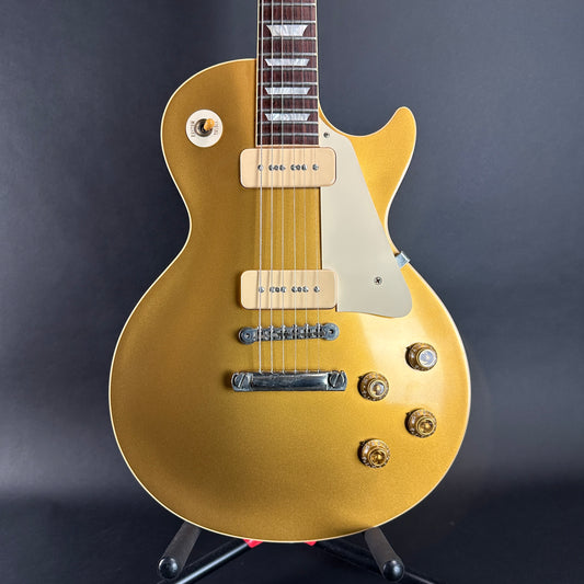Front of Used 2007 Gibson Custom Shop 1956 Reissue Les Paul Gold Top.