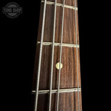 Neck of Used 2001 Fender Mark Hoppus Artist Jazz Bass Daphne Blue TSS7698.