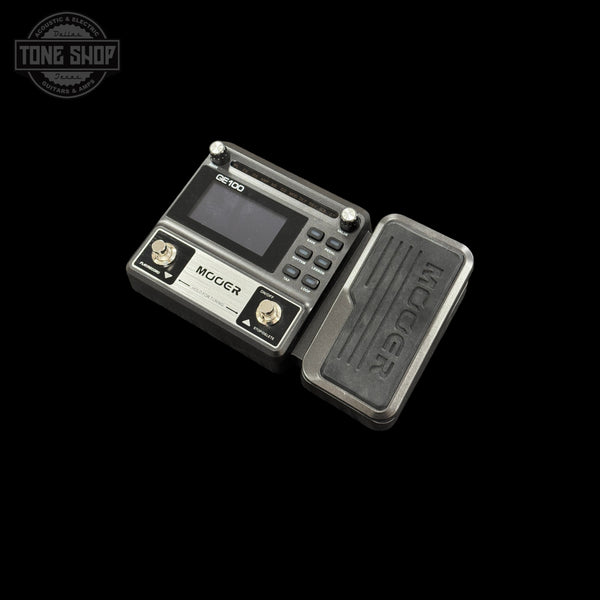 Top down of Used Mooer GE100 Muli FX/Drum Machine/Looper TSS6980.