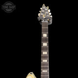 Headstock of Used EVH MIJ Series EVH Signature Wolfgang Ivory.